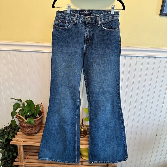 I.e.i Vintage 90s Wide Leg Low rise Jeans Denim sz 9 - Picture 1 of 8